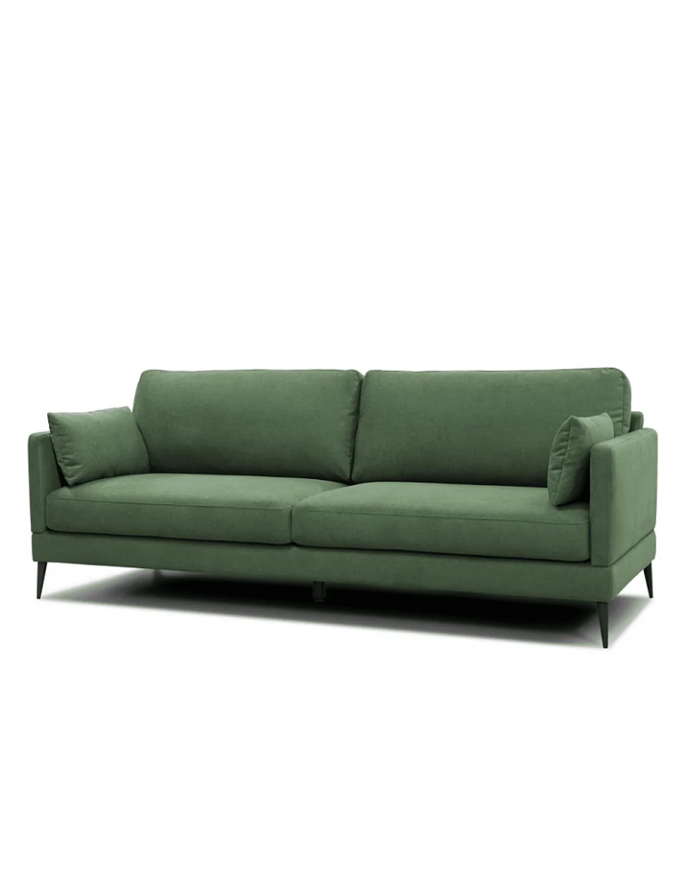zielona sofa 3 osobowa Anton - styl skandynawski - BeFame - Meble Empir