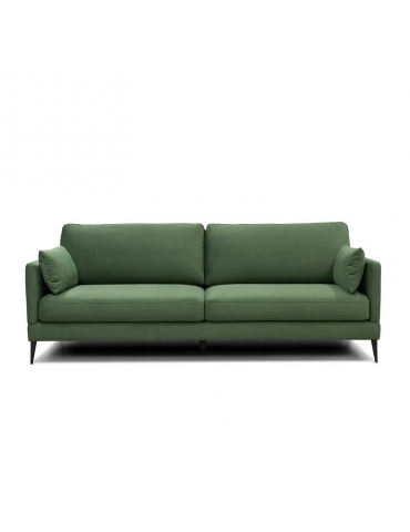 zielona sofa 3 osobowa Anton - styl skandynawski - BeFame - Meble Empir