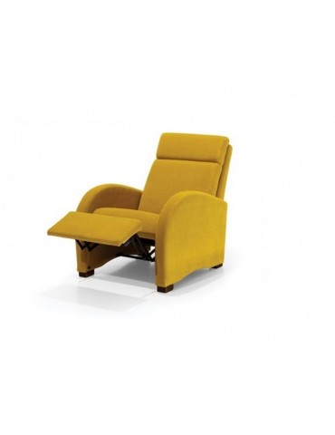 żółty Fotel z funkcją relax Vergo - Unimebel - Meble Empir