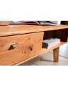 drewniany stolik kawowy na nóżkach z szufladą i wnęką 120x70 - Typ 67 Denver Dallas - Dekort - Meble Empir