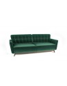 zielona kanapa z funkcją spania i pojemnikiem Nevada - Sofa Basic - Salon Meblowy Empir